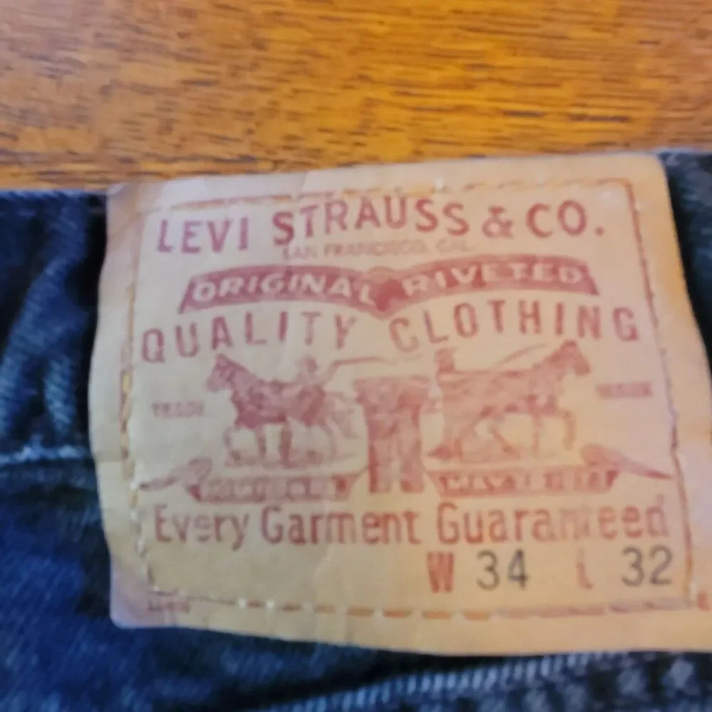 Levi's 901 Men's Relaxed Straight Leg Jeans Black 2011 Cotton 34x32
